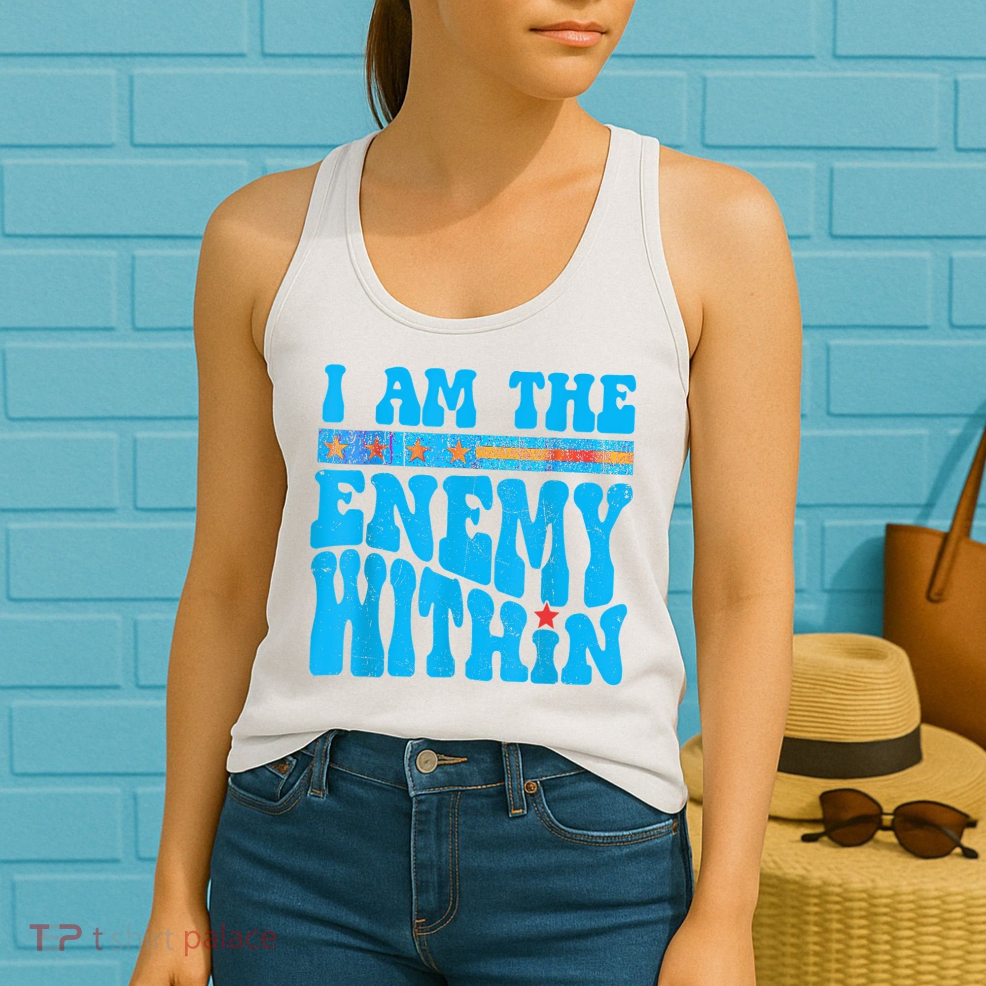 I Am The Enemy Within I Am The Enemy Within America Women's Tank Top