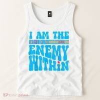 I Am The Enemy Within I Am The Enemy Within America Tank Top thumb 2