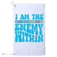 I Am The Enemy Within I Am The Enemy Within America Golf Towel thumb 0