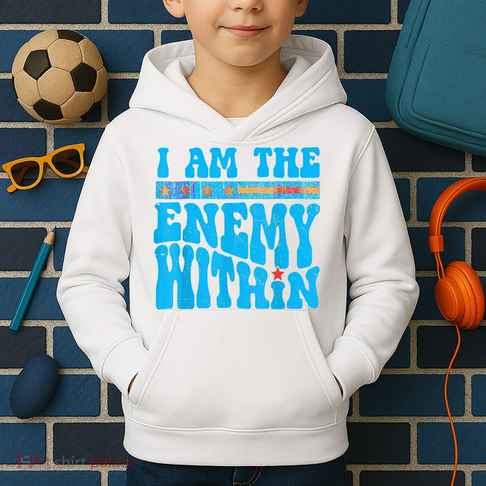 I Am The Enemy Within I Am The Enemy Within America Kids Hoodie