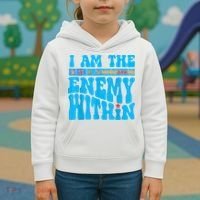 I Am The Enemy Within I Am The Enemy Within America Kids Hoodie thumb 3