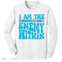 I Am The Enemy Within I Am The Enemy Within America Kids Long Sleeve Shirt thumb 0