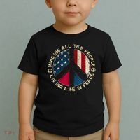 Imagine All The People Living Life In Peace Hippie Lover Toddler T-Shirt thumb 2