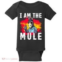 I Am The Mule T Funny Mule Donkey Baby Bodysuit thumb 0