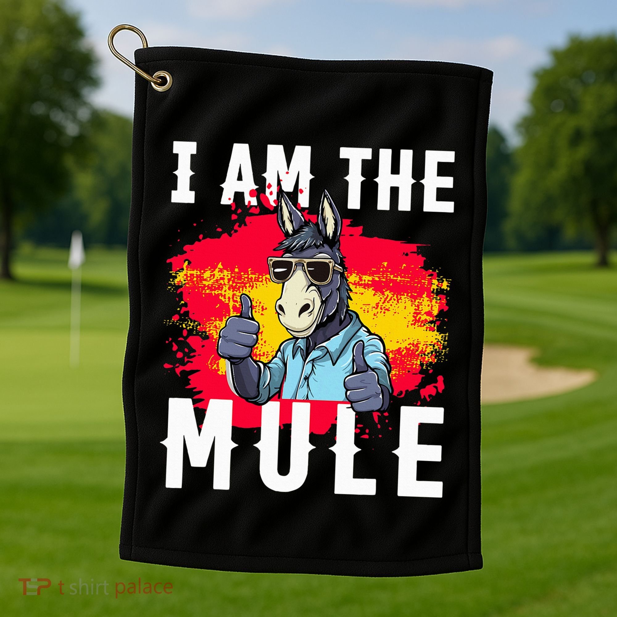 I Am The Mule T Funny Mule Donkey Golf Towel