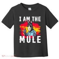 I Am The Mule T Funny Mule Donkey Toddler T-Shirt thumb 0