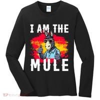 I Am The Mule T Funny Mule Donkey Women's Long Sleeve Shirt thumb 0