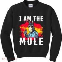 I Am The Mule T Funny Mule Donkey Kids Sweatshirt thumb 0
