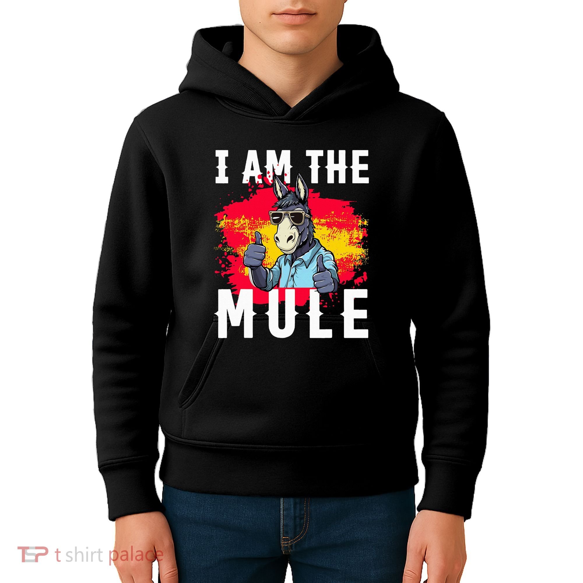 I Am The Mule T Funny Mule Donkey Kids Hoodie
