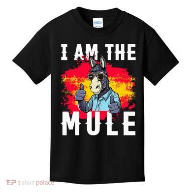 I Am The Mule T Funny Mule Donkey Kids T-Shirt