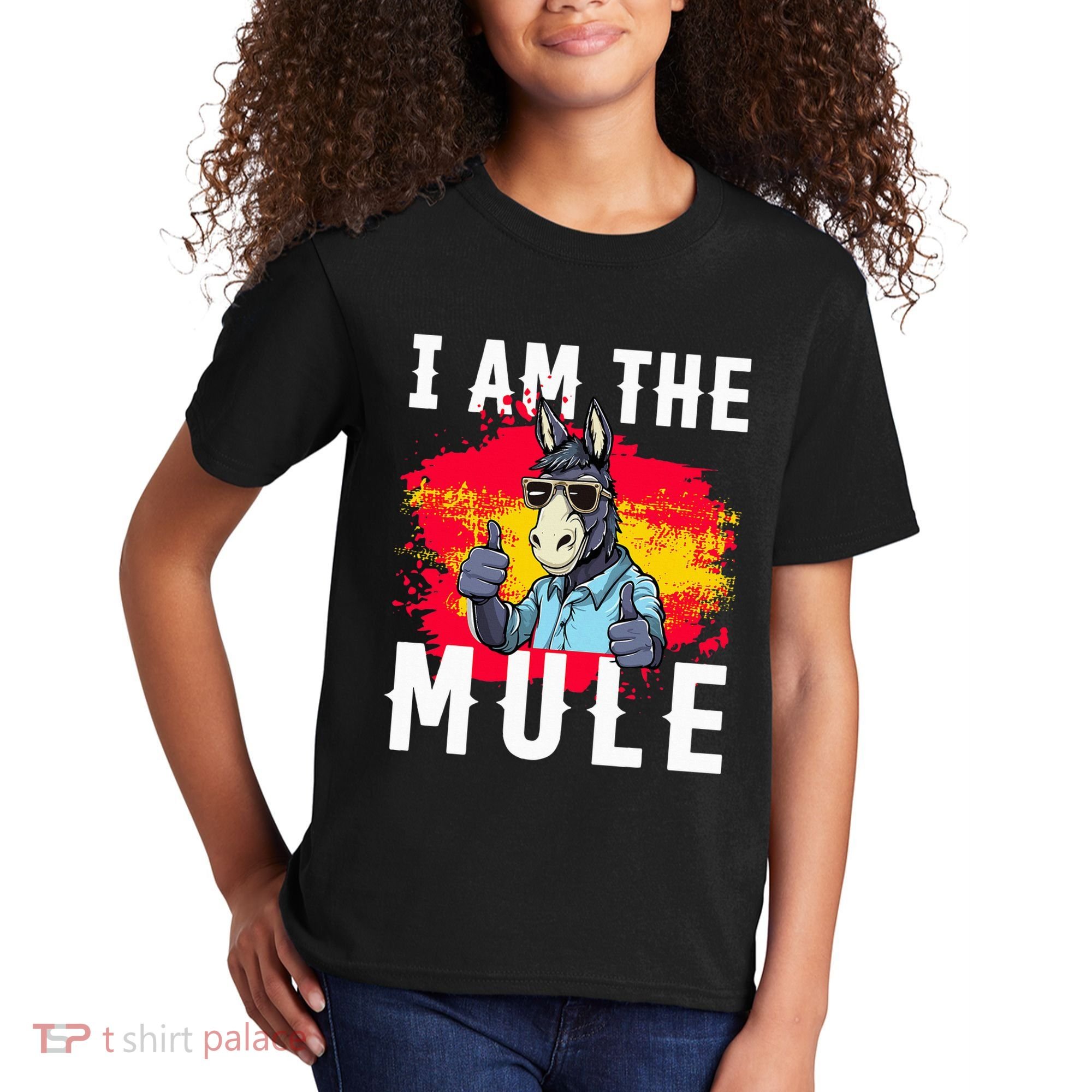 I Am The Mule T Funny Mule Donkey Kids T-Shirt
