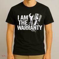 I Am The Warranty Race Car Parts Repair Guy Funny Mechanic T-Shirt thumb 3