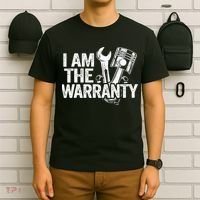 I Am The Warranty Race Car Parts Repair Guy Funny Mechanic T-Shirt thumb 6