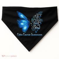 I Am The Storm Colon Cancer Awareness Butterfly USA-Made Doggie Bandana thumb 0