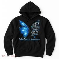 I Am The Storm Colon Cancer Awareness Butterfly Hoodie thumb 0