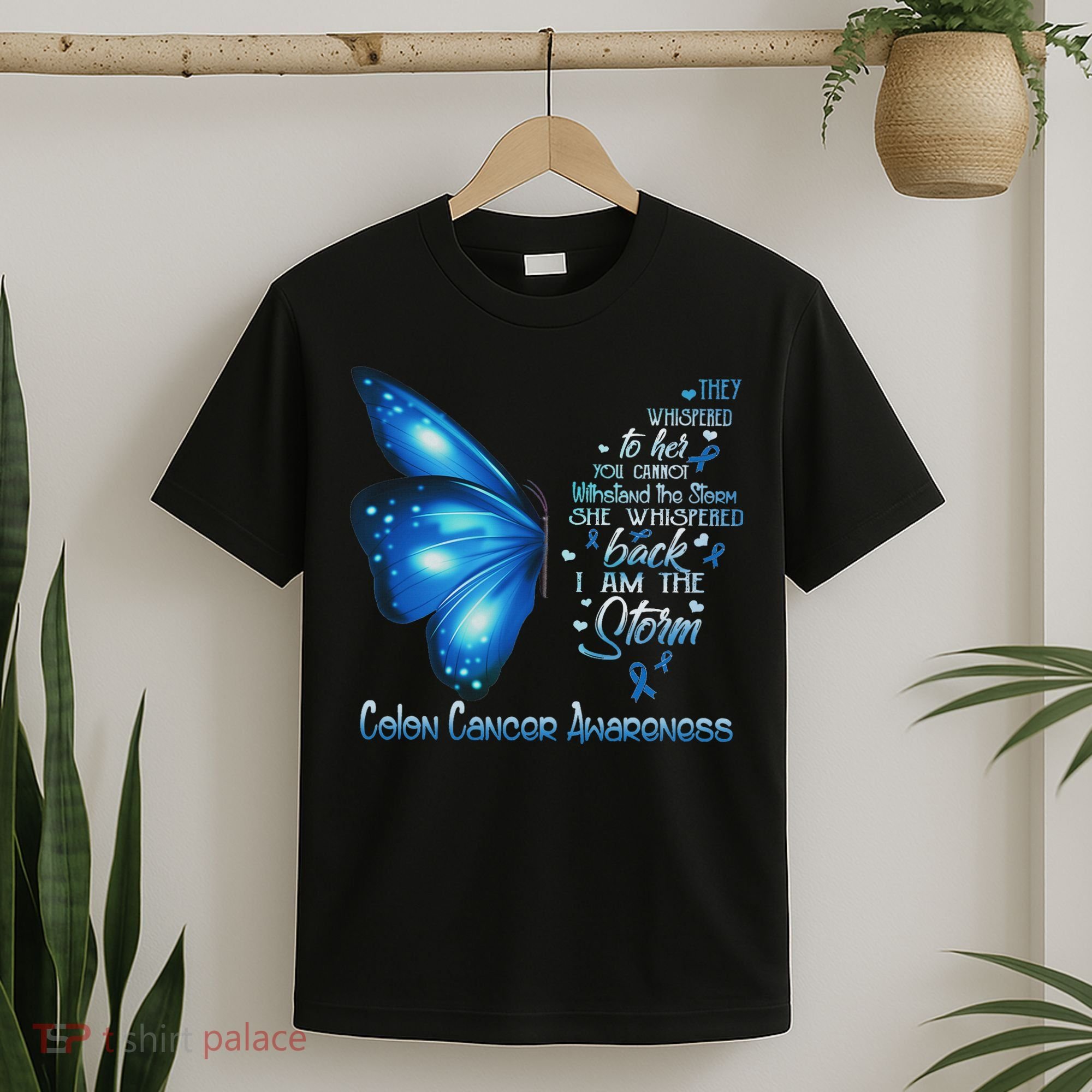 I Am The Storm Colon Cancer Awareness Butterfly T-Shirt