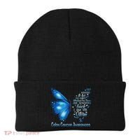 I Am The Storm Colon Cancer Awareness Butterfly Beanie thumb 0