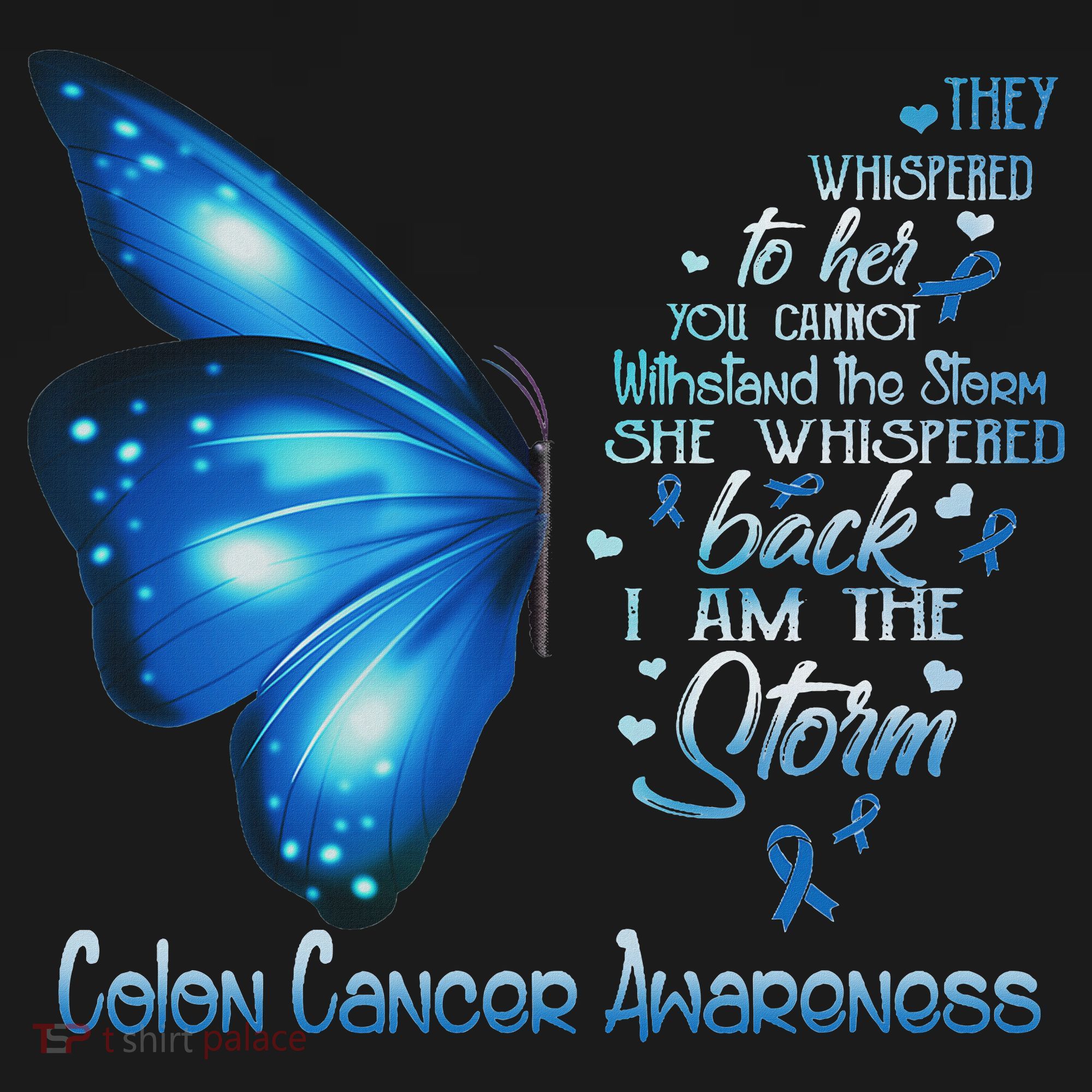 I Am The Storm Colon Cancer Awareness Butterfly Mousepad