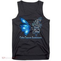 I Am The Storm Colon Cancer Awareness Butterfly Tank Top thumb 0