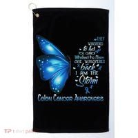 I Am The Storm Colon Cancer Awareness Butterfly Golf Towel thumb 0