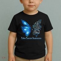 I Am The Storm Colon Cancer Awareness Butterfly Toddler T-Shirt thumb 2