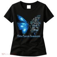 I Am The Storm Colon Cancer Awareness Butterfly Women's T-Shirt thumb 0