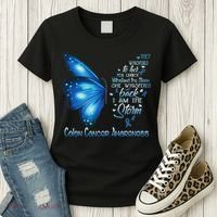 I Am The Storm Colon Cancer Awareness Butterfly Women's T-Shirt thumb 3