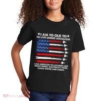 I Am Too Old To Live Under Socialism I Am Addicted Kids T-Shirt thumb 2