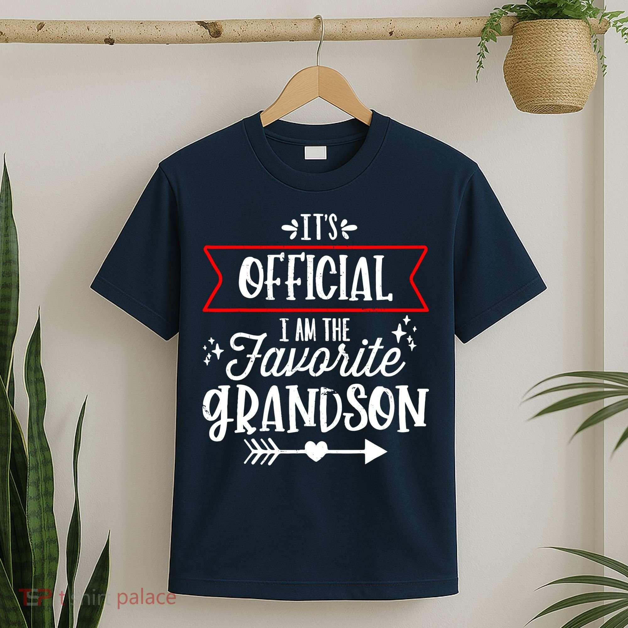 I Am The Favorite Grandson Grandpa Grandma T-Shirt