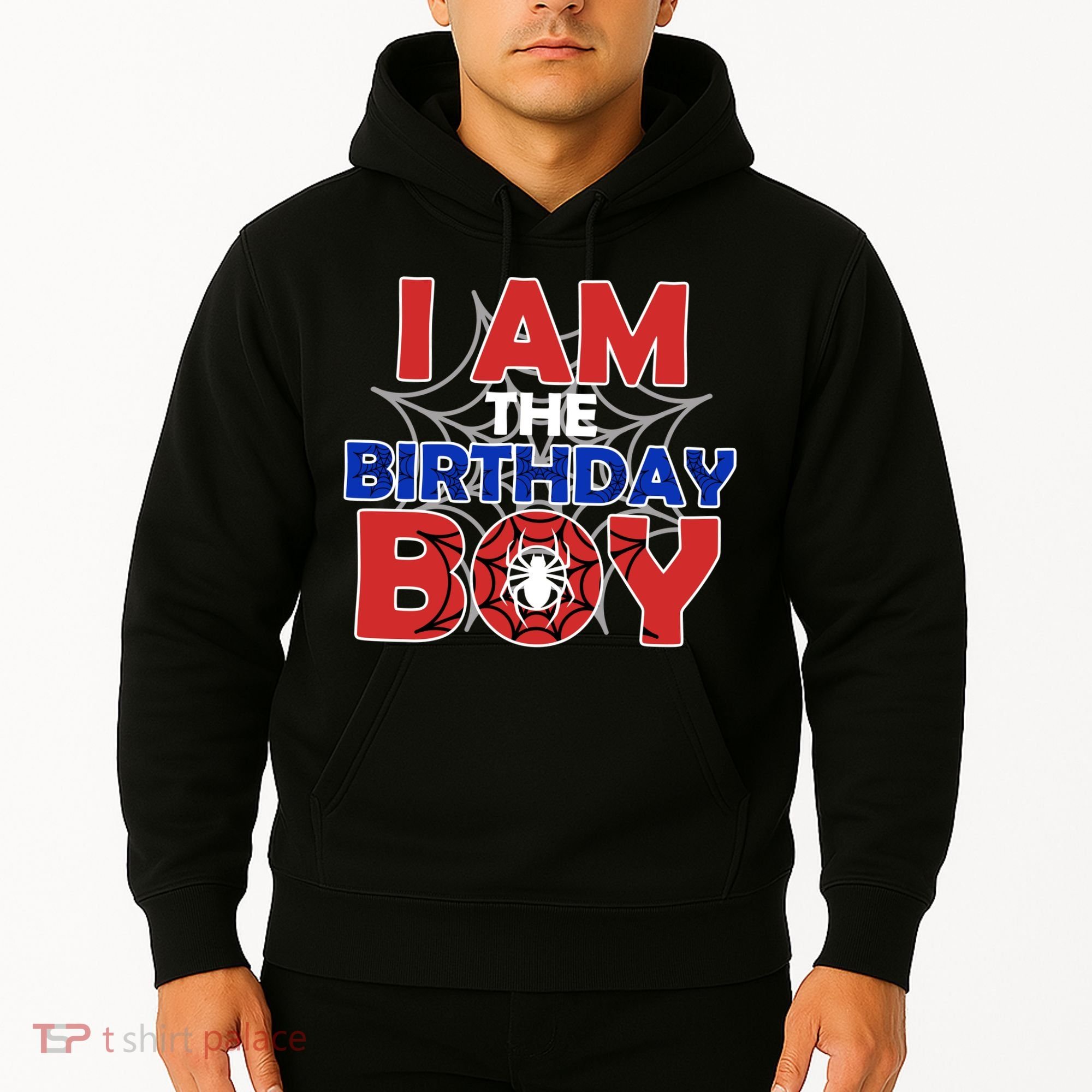 I Am The Birthday Boy Spider Party Hoodie