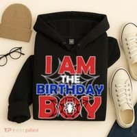 I Am The Birthday Boy Spider Party Hoodie thumb 4