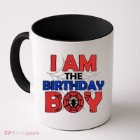 I Am The Birthday Boy Spider Party Coffee Mug thumb 0