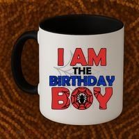 I Am The Birthday Boy Spider Party Coffee Mug thumb 2
