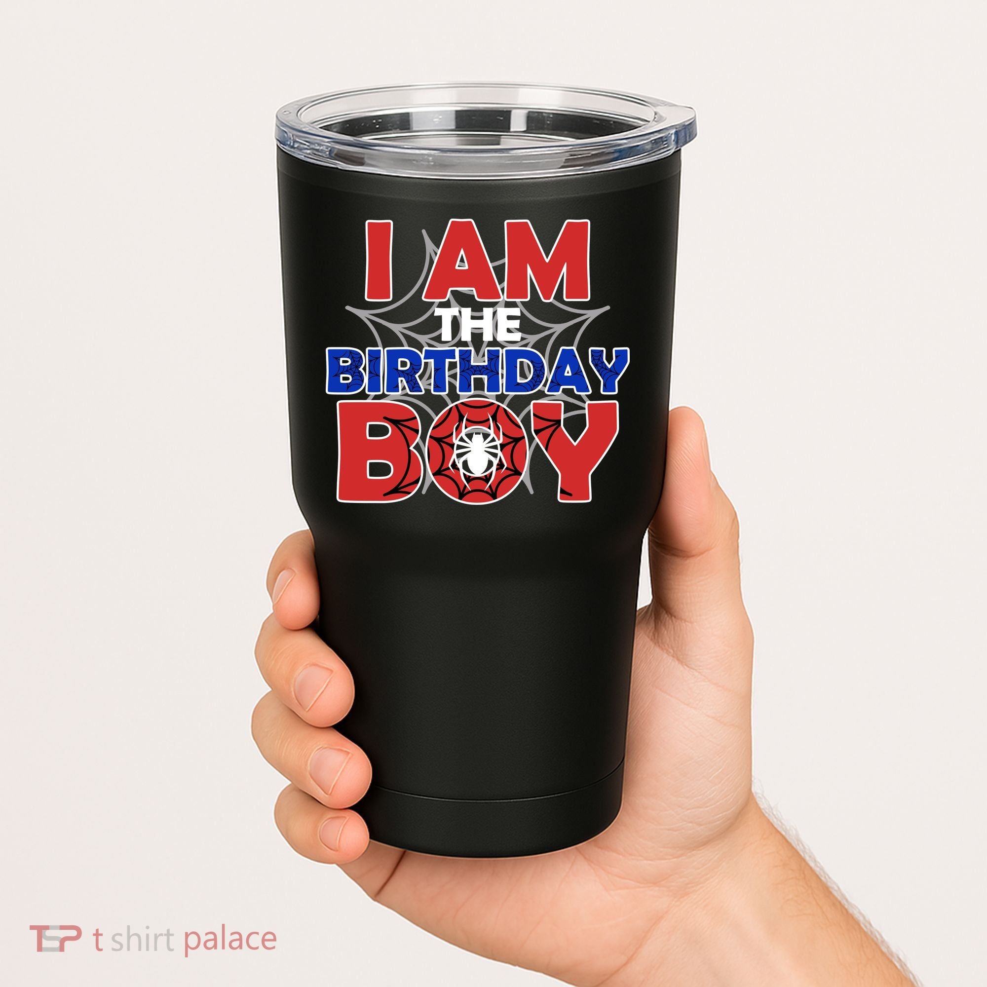 I Am The Birthday Boy Spider Party Tumbler