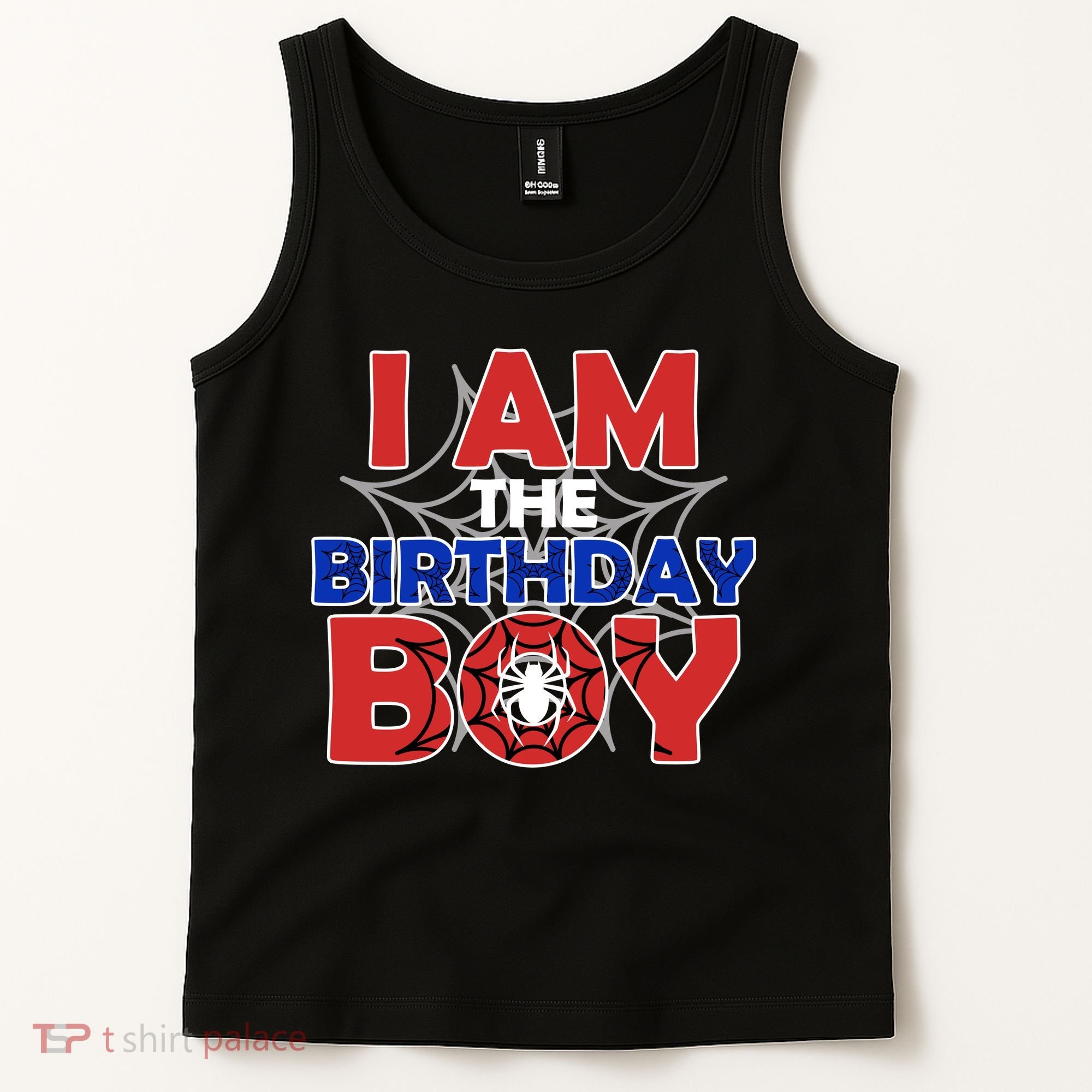 I Am The Birthday Boy Spider Party Tank Top