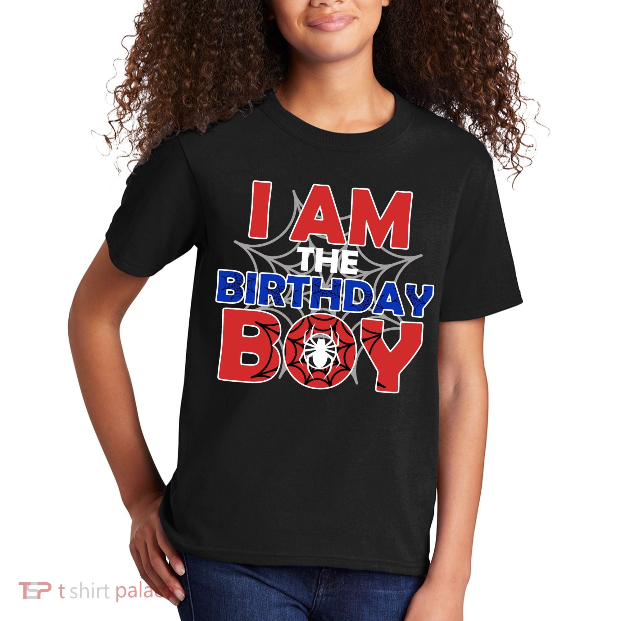 I Am The Birthday Boy Spider Party Kids T-Shirt
