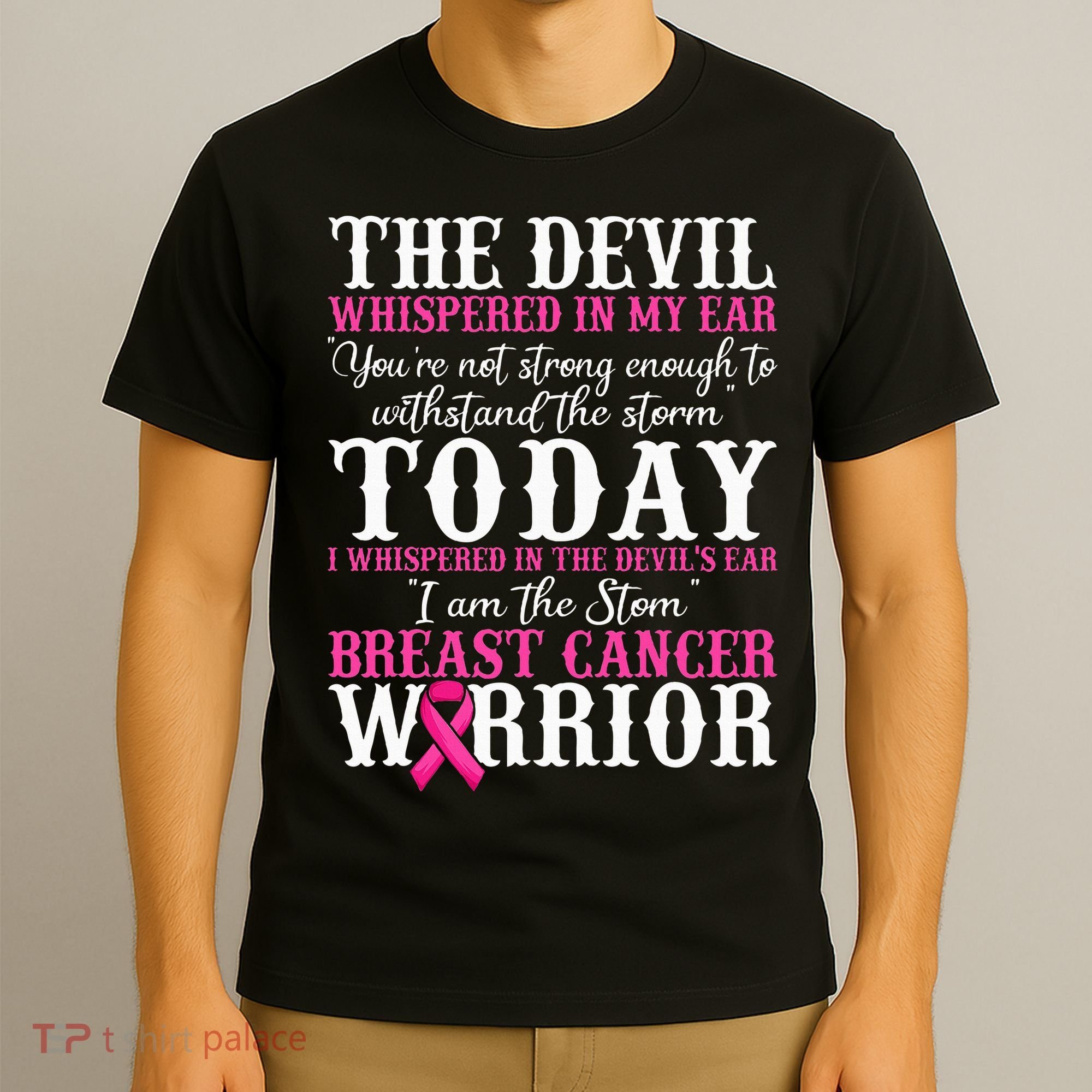 I Am The Storm Breast Cancer Warrior Pink Breast Cancer T-Shirt
