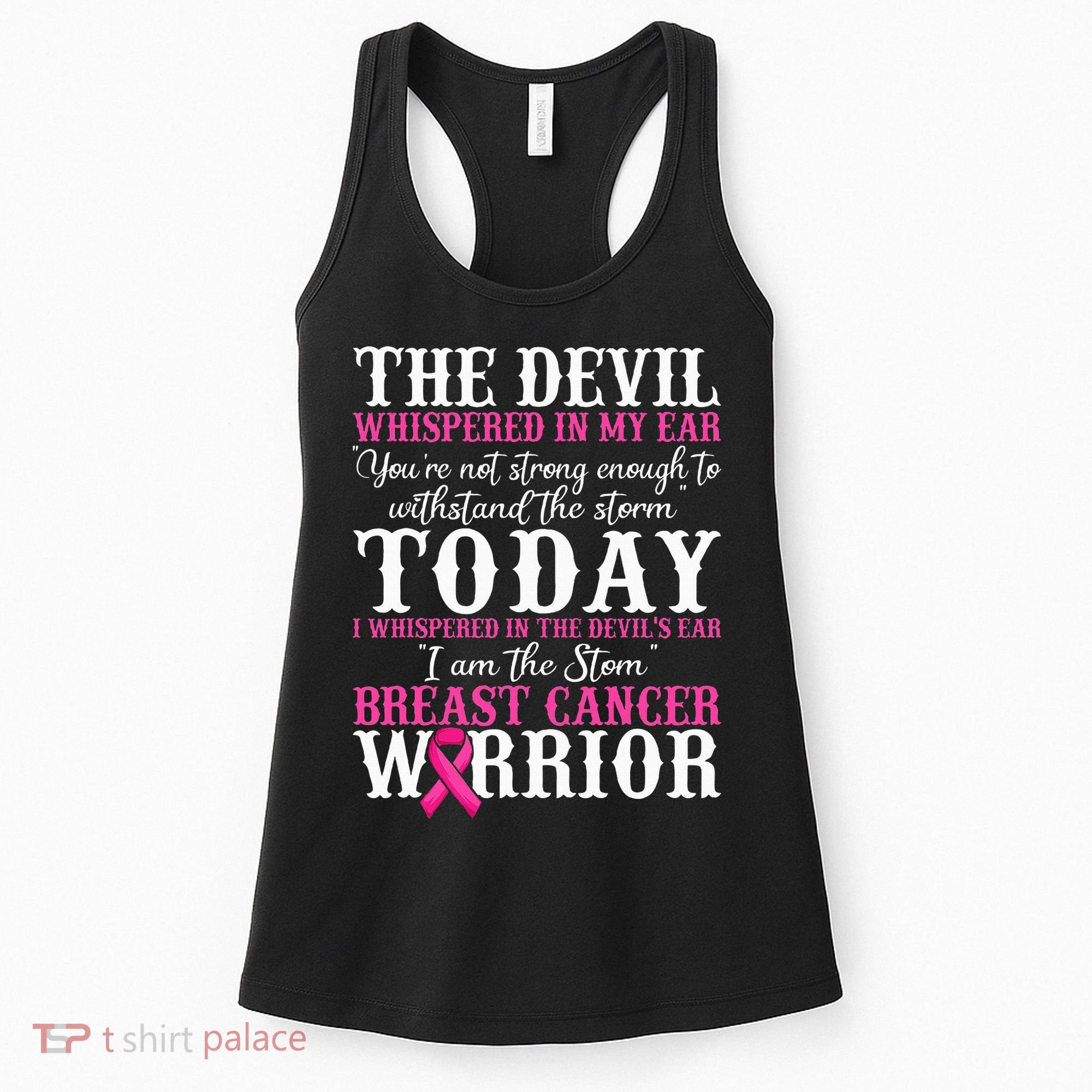 I Am The Storm Breast Cancer Warrior Pink Breast Cancer Women's Tank Top