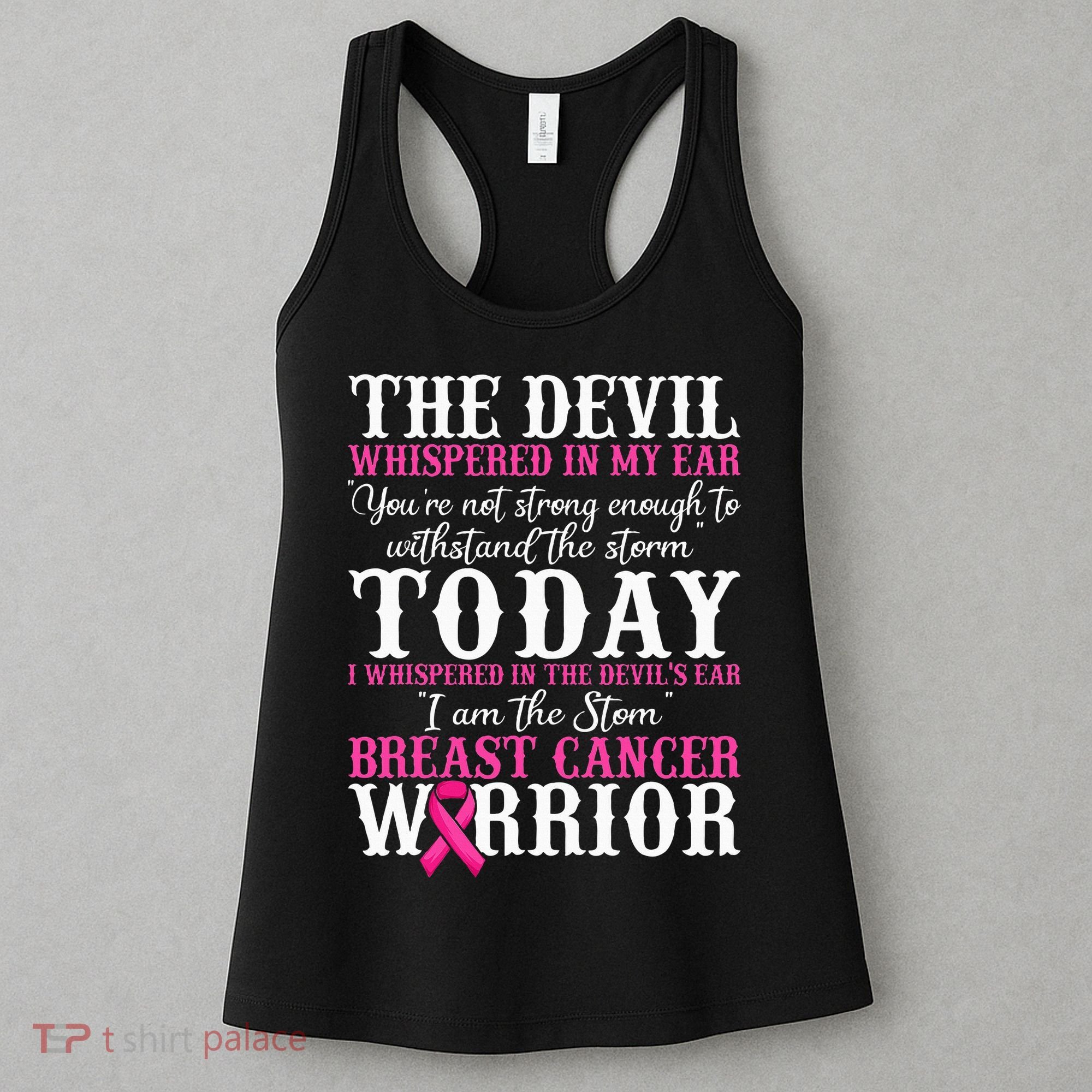 I Am The Storm Breast Cancer Warrior Pink Breast Cancer Women's Tank Top