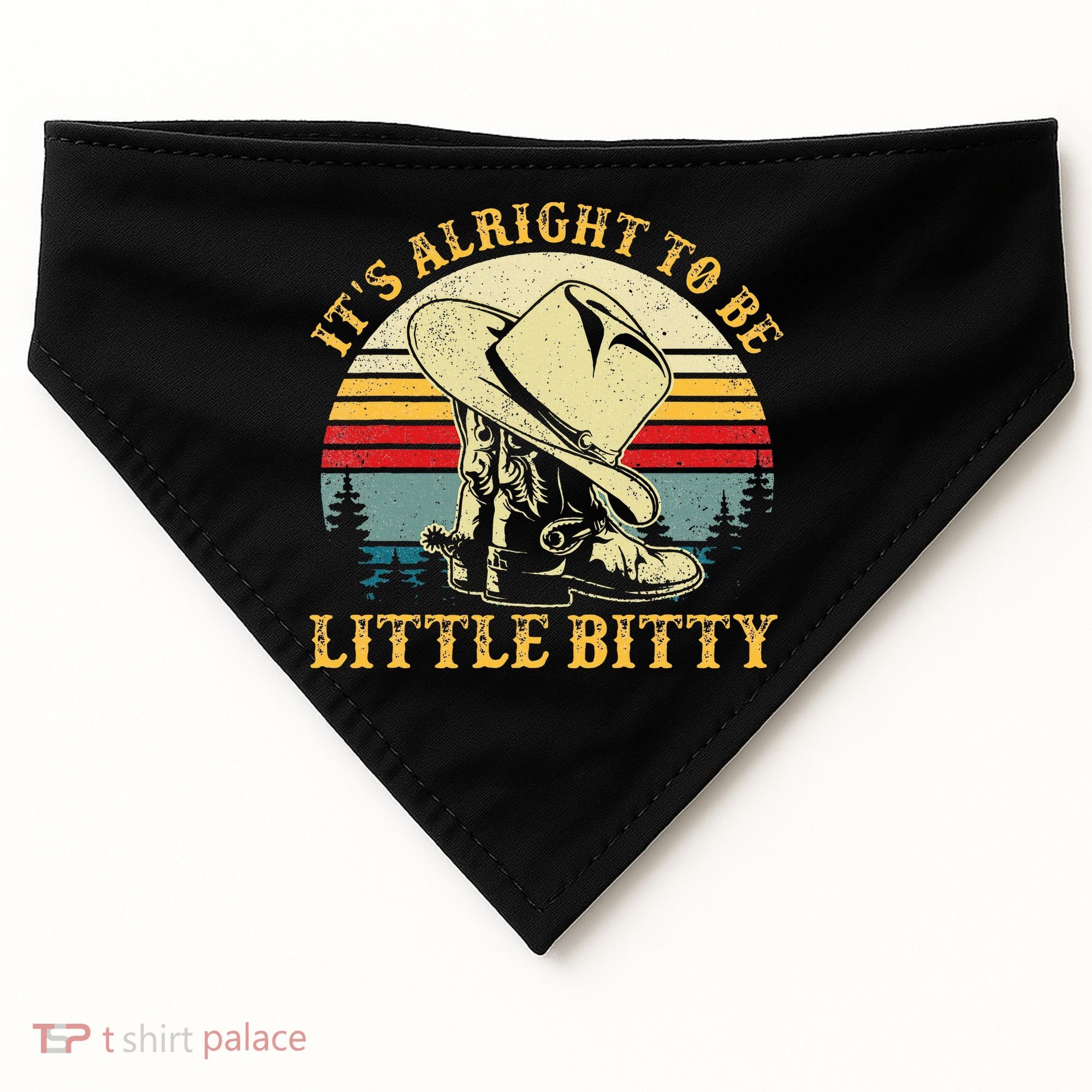 It’S Alright To Be Little Bitty Country Music USA-Made Doggie Bandana
