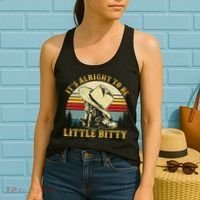 It’S Alright To Be Little Bitty Country Music Women's Tank Top thumb 2