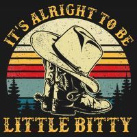 It’S Alright To Be Little Bitty Country Music Baby Bodysuit thumb 2
