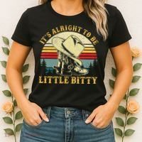 It’S Alright To Be Little Bitty Country Music Women's T-Shirt thumb 2