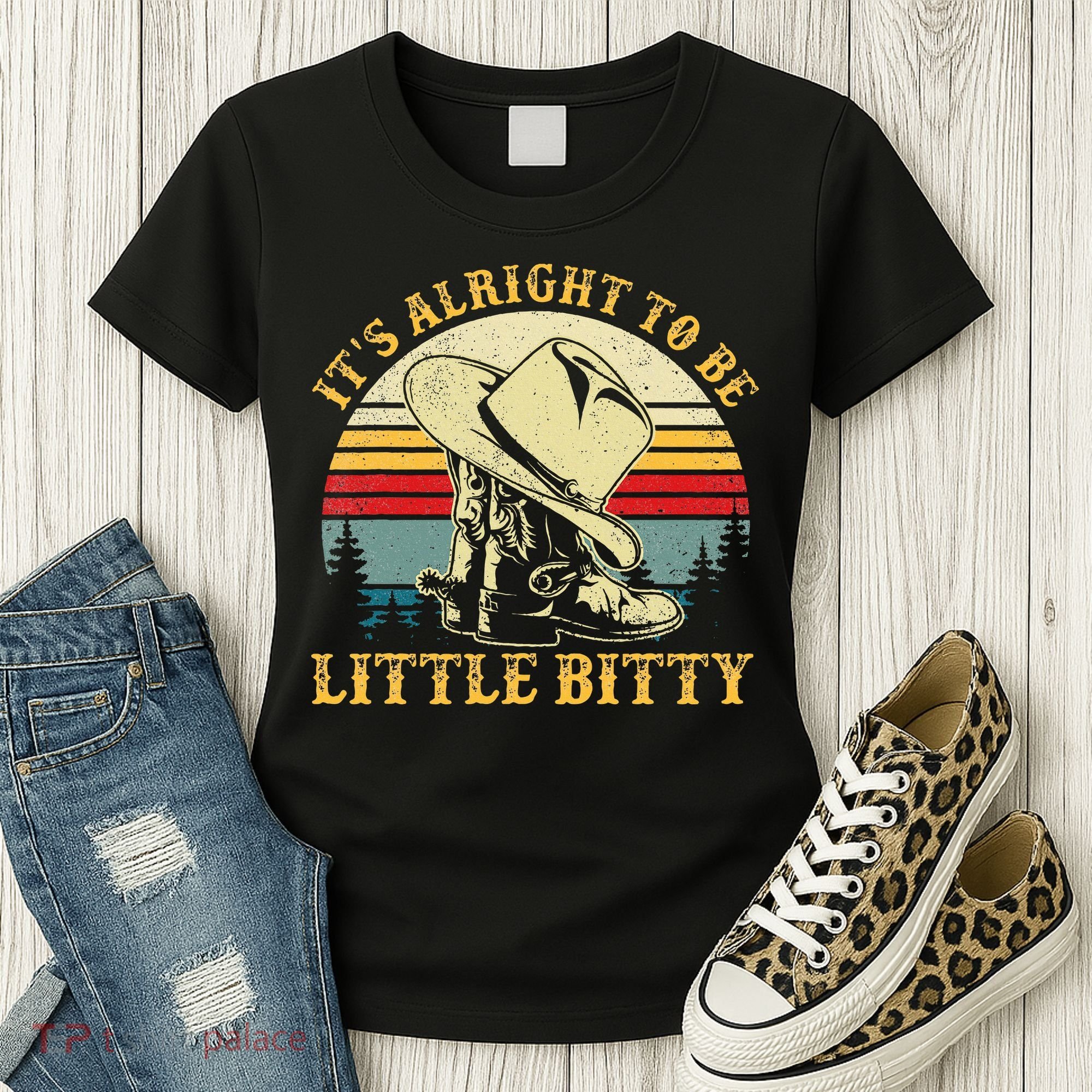 It’S Alright To Be Little Bitty Country Music Women's T-Shirt