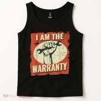 I Am The Warranty Workmen Handyman Funny Car Mechanic Tank Top thumb 2