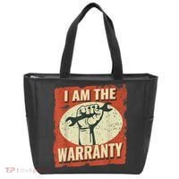 I Am The Warranty Workmen Handyman Funny Car Mechanic Tote Bag thumb 0