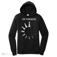 I Am Thinking Chess Pieces I’m Thinking Chess Player Women's Hoodie thumb 0
