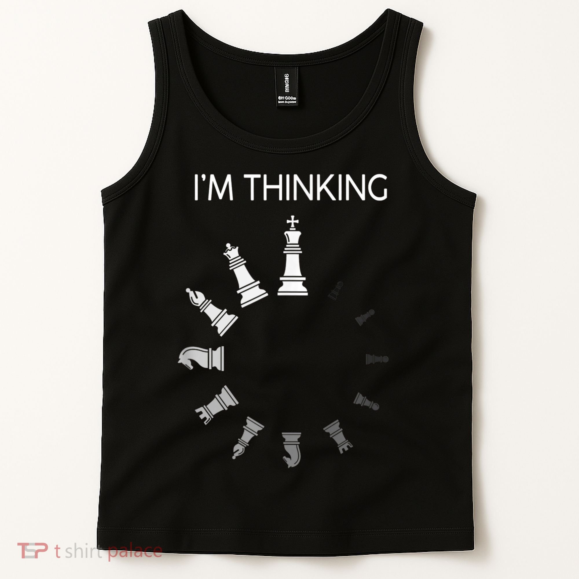 I Am Thinking Chess Pieces I’m Thinking Chess Player Tank Top