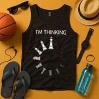I Am Thinking Chess Pieces I’m Thinking Chess Player Tank Top thumb 4