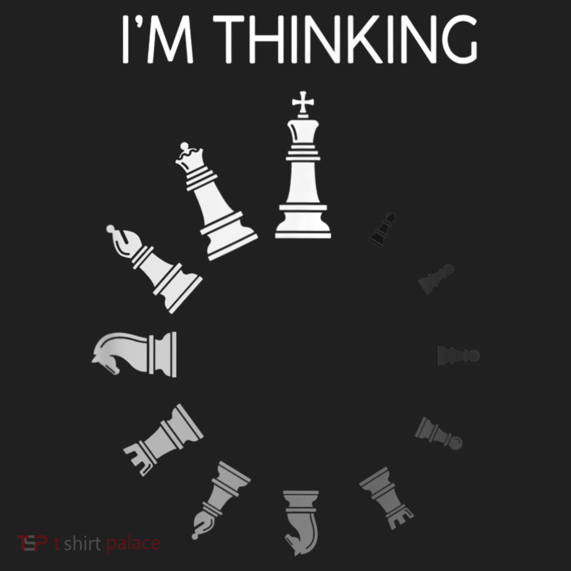 I Am Thinking Chess Pieces I’m Thinking Chess Player Golf Towel